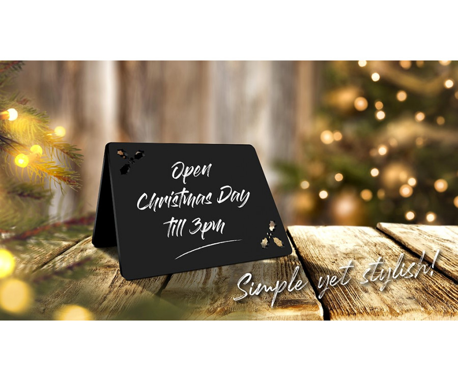 Festive Holly Counter Top Tent Message Board