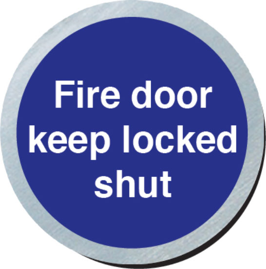 Fire Door Keep Locked Door Sign Disc