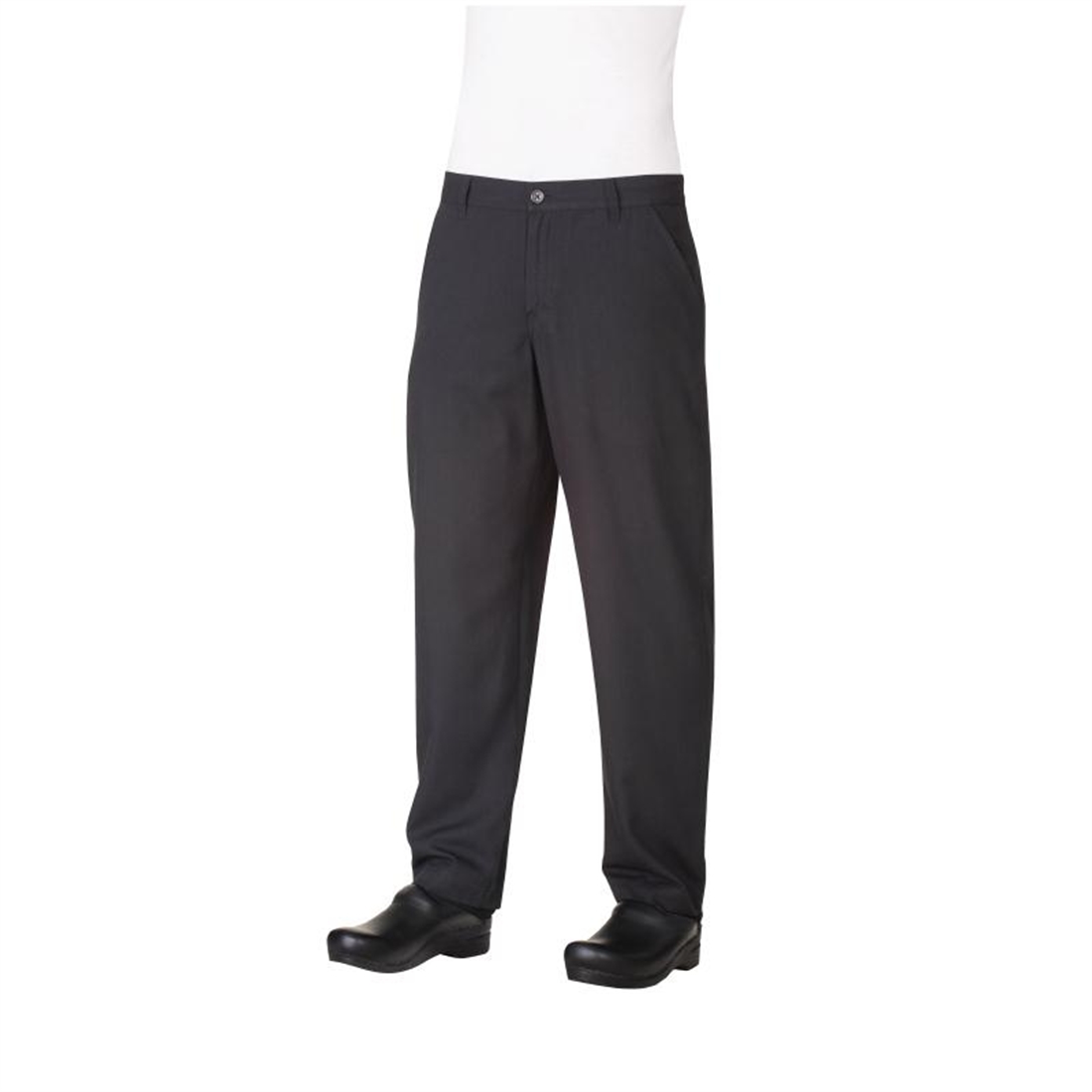 NEW Dennys Black and White / Grey Checked Chef Trousers SALE Size Medium 34" 
