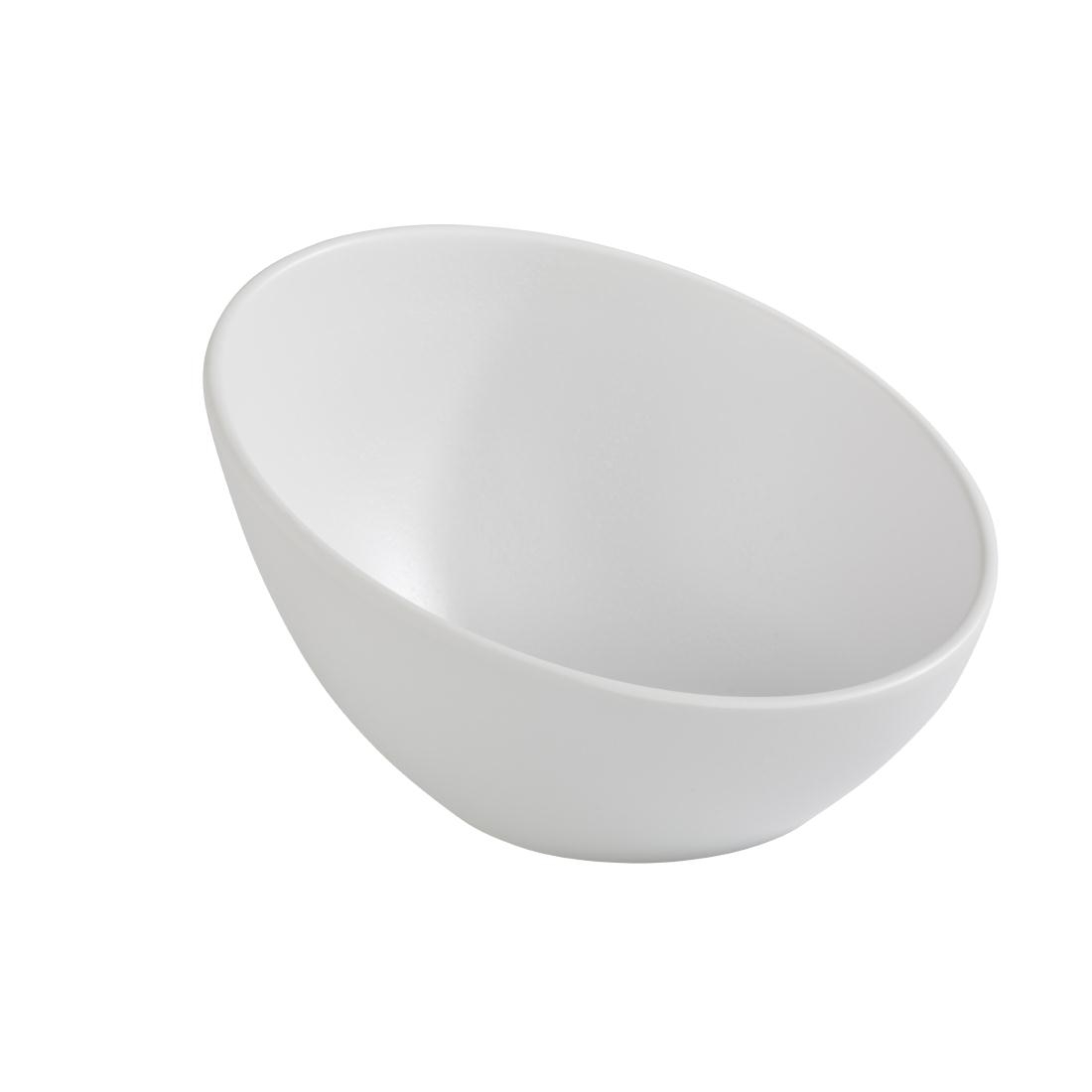 APS Zen Melamine Round Sloped Bowl White 300ml