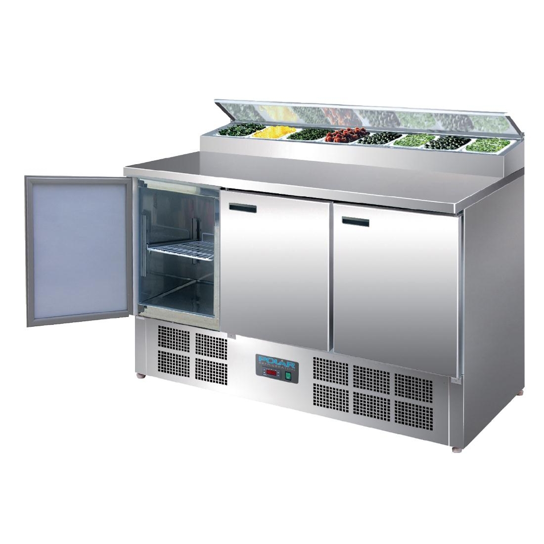 Polar Refrigerated Pizza And Salad Prep Counter 390ltr By Polar
