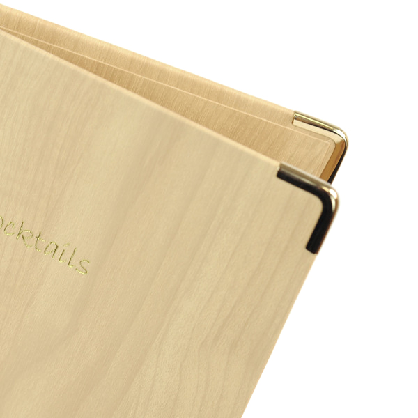 Wood-effect Guest Room Folders