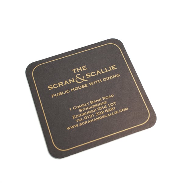 Square Printed Beer Mats Smart Hospitality Supplies