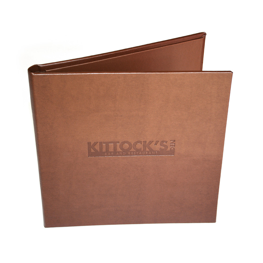 Hydra Recycled Leather Menu Covers - Smart Hospitality Supplies