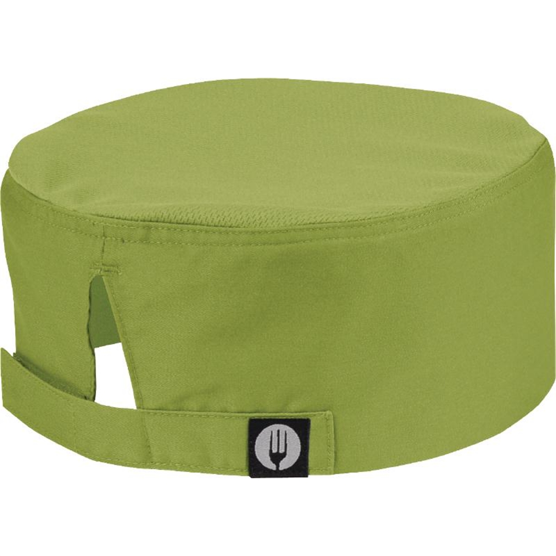 Chef Works Beanie in Green Polycotton with Adjustment One Size 