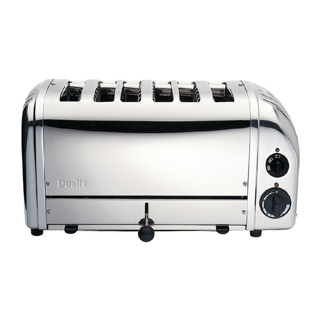 Dualit 4 Slice Vario Toaster Metallic Silver 40349 Stainless Steel Aluminium 