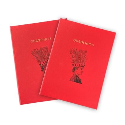 Red Buckram Menu Covers