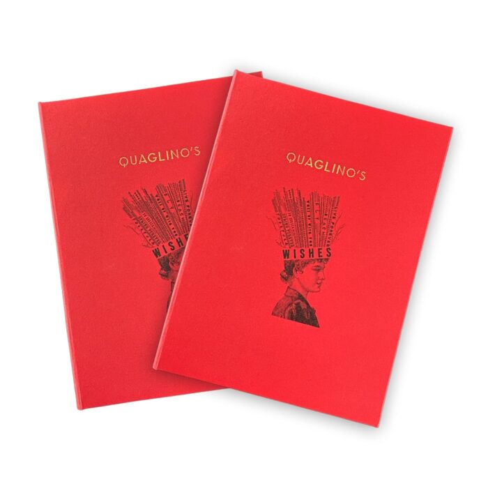 Red Buckram Menu Covers