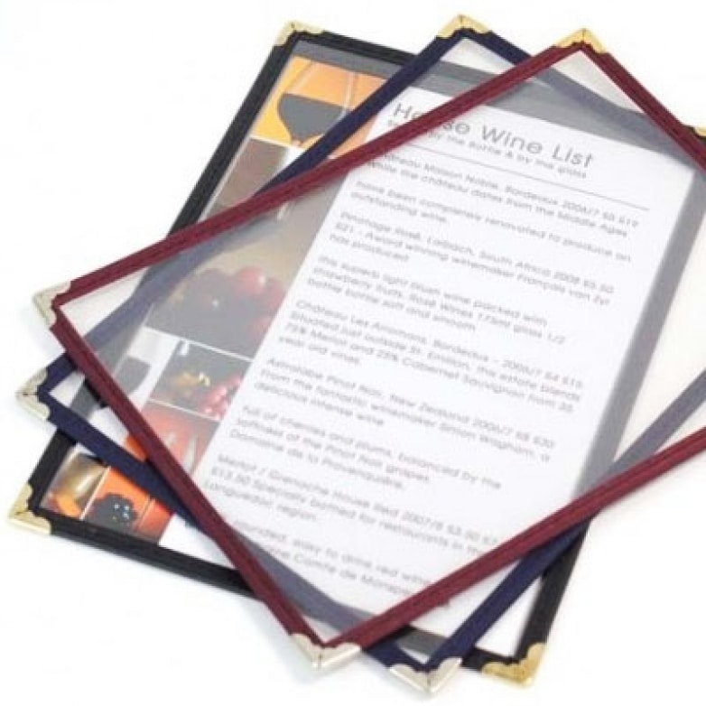 Framed Menu Covers - Smart Hospitality Supplies