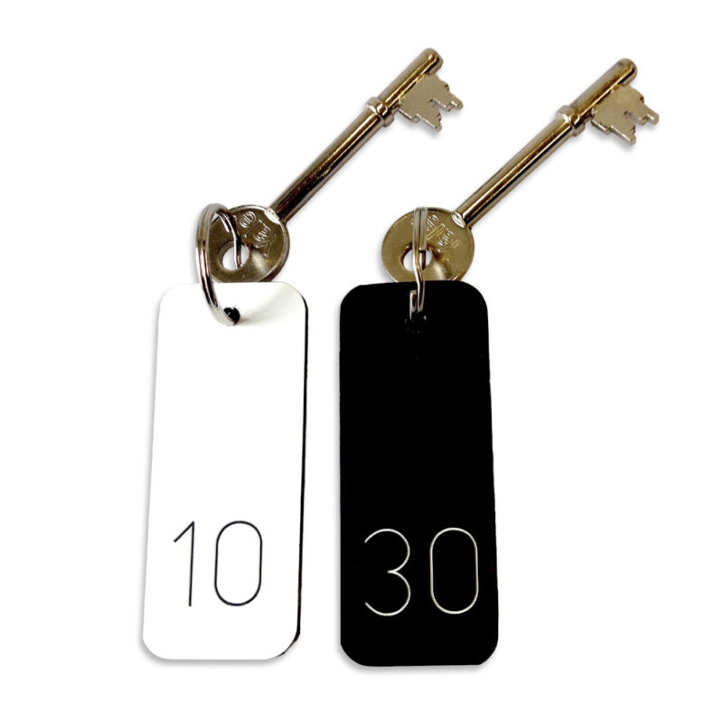 Numerically Engraved Hotel Key Tags - Smart Hospitality Supplies