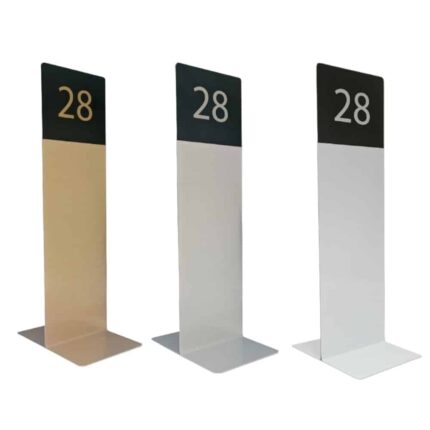 Aluminium Tall Table Number