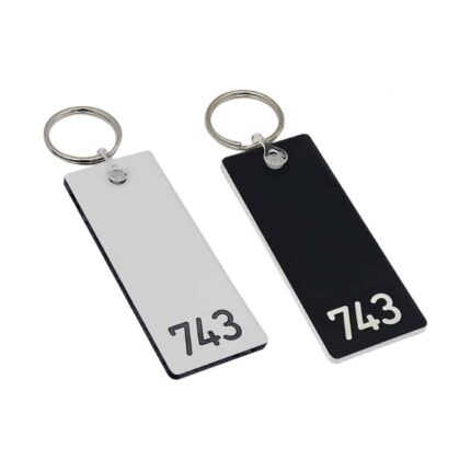 Numerically Only Engraved Hotel Key Tags - Smart Hospitality Supplies