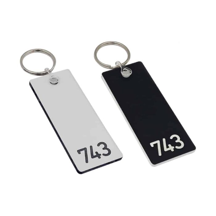 Numerically Only Engraved Hotel Key Tags - Smart Hospitality Supplies