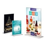 Acrylic Double Sided Menu Holders - Portrait-smart-hospitality-supplies