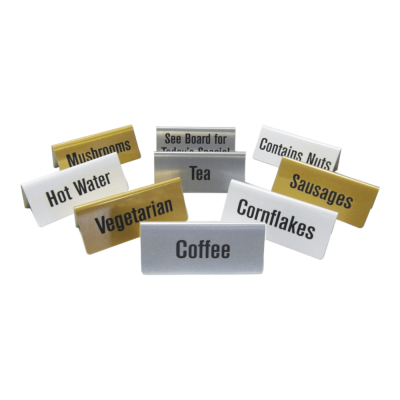 Buffet Table Signs Aluminium - Smart Hospitality Supplies