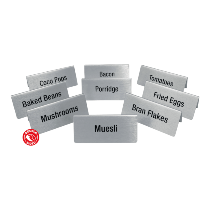 Buffet Table Signs Aluminium - Smart Hospitality Supplies