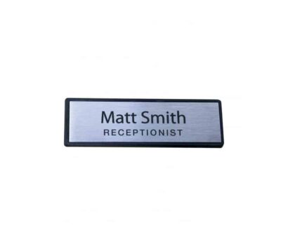 Rectangle Framed Staff Name Badge