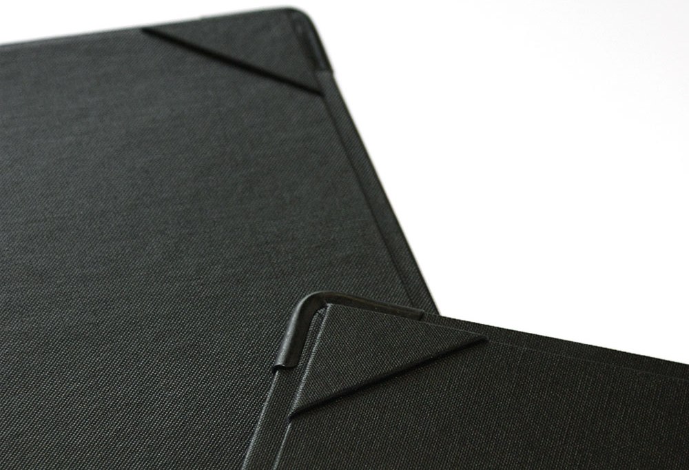 black buckram menu board