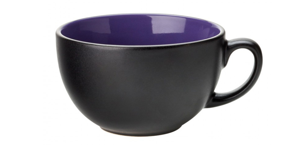 utopia barista purple cappuccino cup