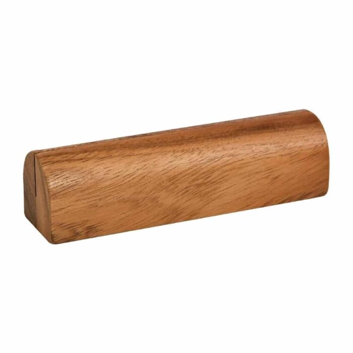 Rounded Acacia Wood Menu Holder - CF849 - Smart Hospitality Supplies