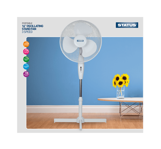 Buy 16" Pedestal Oscillating Pedestal Fan For £15.92 From Smart Hospitality Supplies