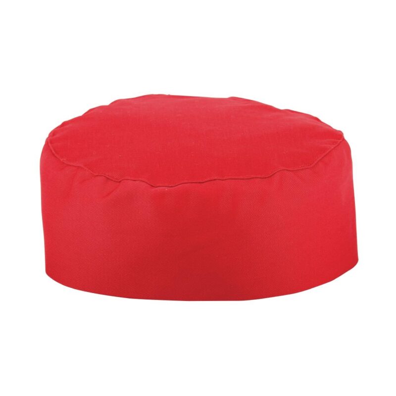 Whites Chefs Skull Cap Red