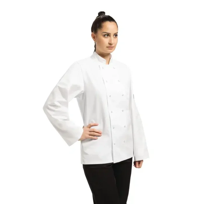 Whites Vegas Unisex White Long Sleeve Chef Jacket