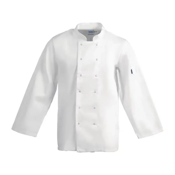 Whites Vegas Unisex White Long Sleeve Chef Jacket