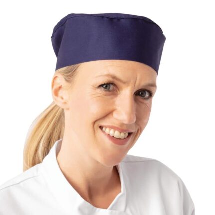 Whites Chefs Skull Cap Blue