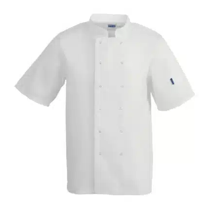Whites Vegas Unisex White Short Sleeve Chef Jacket