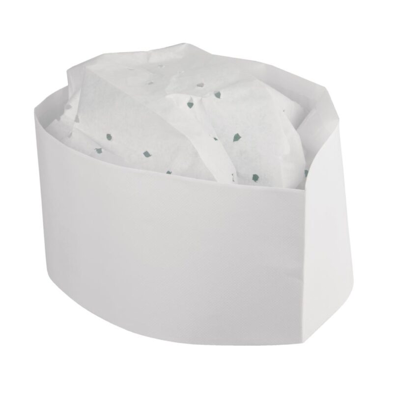 eGreen Disposable Forage Hat White (Pack of 100)