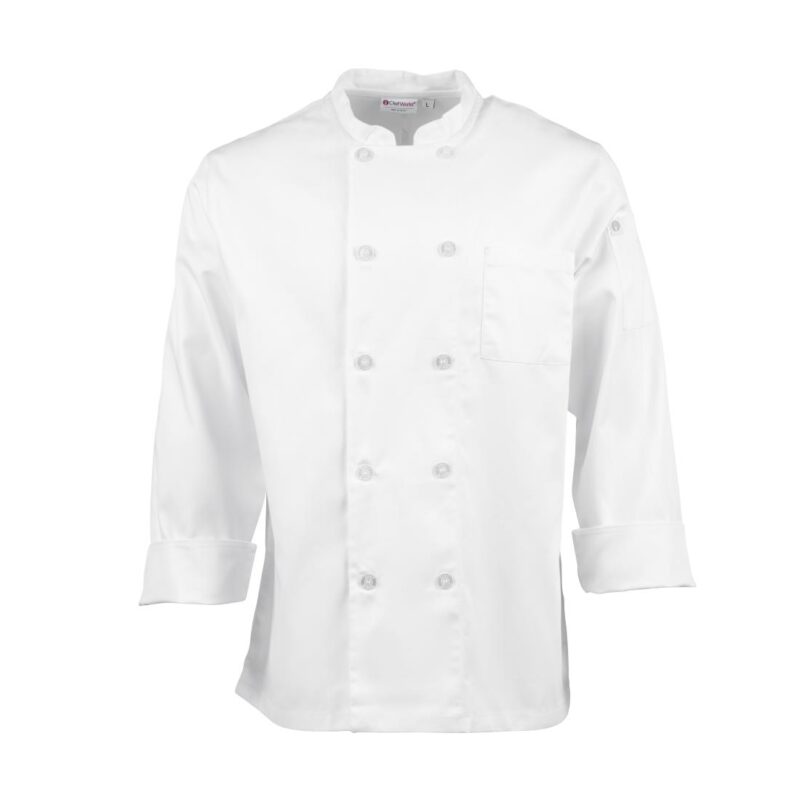 Chef Works Unisex Le Mans Chefs Jacket White