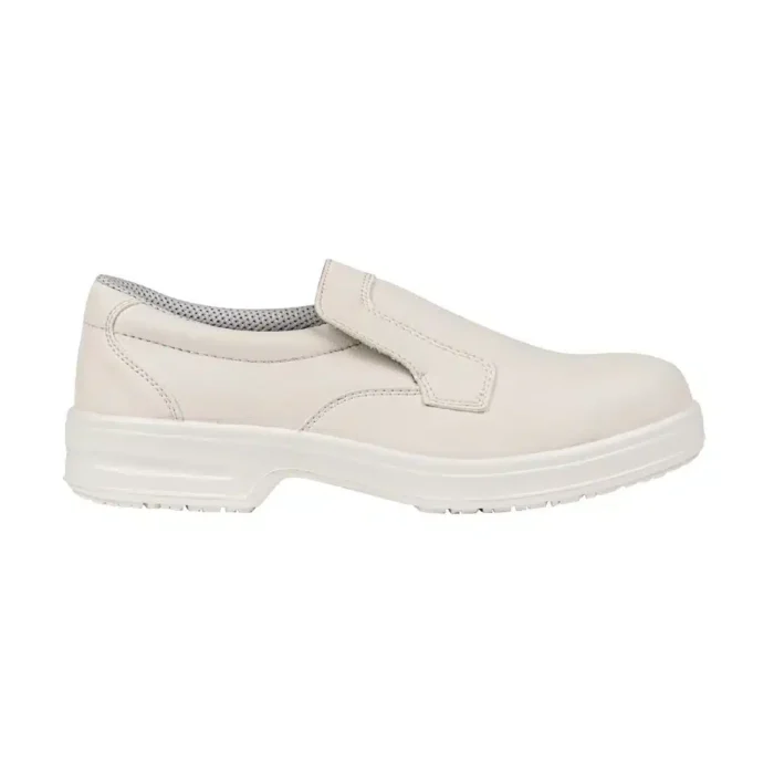 Lites White Slip On Safety Shoe