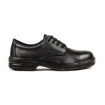 Lites Black Lace Up Safety Shoes