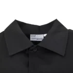 Chef Works Unisex Cool Vent Black Chefs Shirt