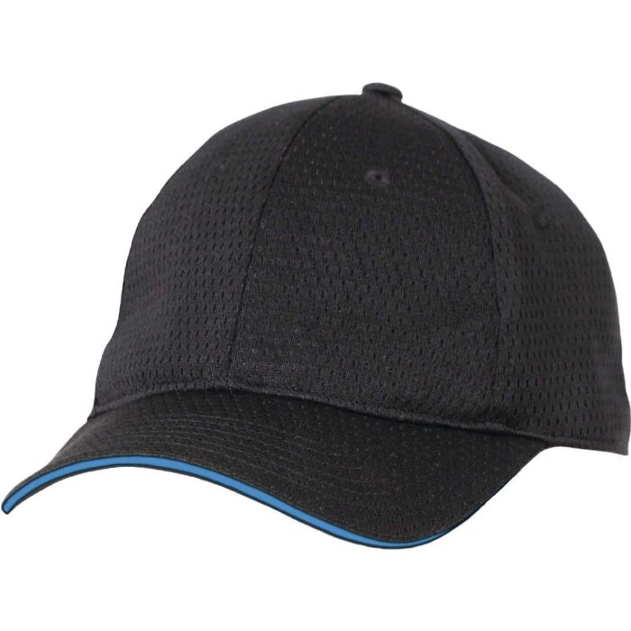 Chef Works Cool Vent Baseball Cap Black with Blue