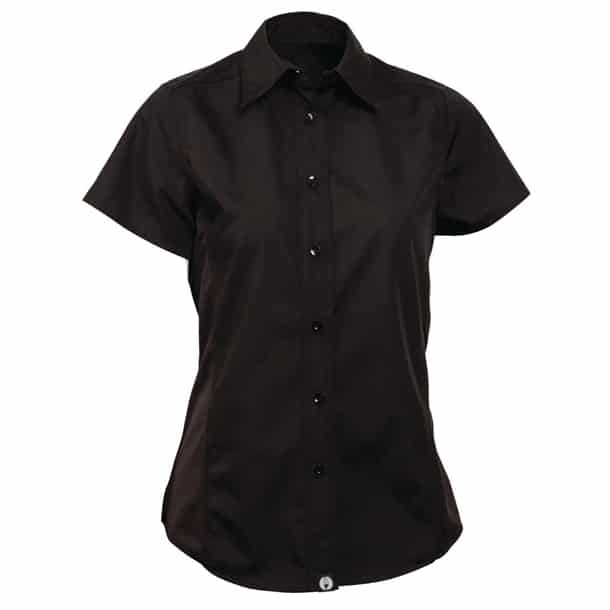 Chef Works Womens Black Cool Vent Chefs Shirt