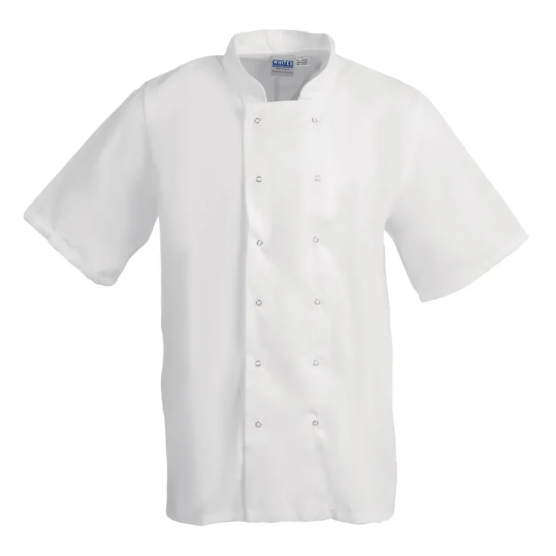 Whites Boston Unisex Short Sleeve White Chefs Jacket