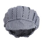 Whites Peaked Hat Blue and White Check