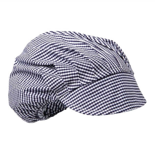 Whites Peaked Hat Blue and White Check