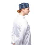 Chef Works Presidio Navy Satin Stripe Cool Vent Beanie