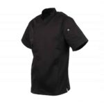 Chef Works Springfield Zipper Black Men’s Chefs Jacket