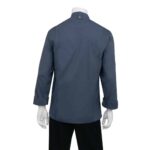 Chef Works Hartford Lightweight Zipper Blue Unisex Chef Jacket