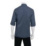 Chef Works Hartford Lightweight Zipper Blue Unisex Chef Jacket