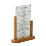 Securit Acrylic Menu Holder With Wooden Frame A5 - CE408 - Smart Hospitality Supplies