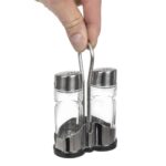 Salt and Pepper Cruet Set and Stand - Smart Hospitality Supplies