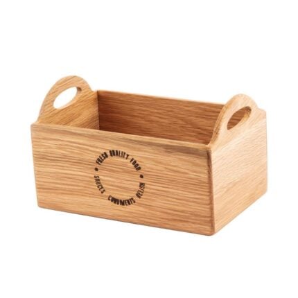 Olympia Oak Printed Table Caddy 230mm - Smart Hospitality Supplies