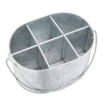 Olympia Galvanised Steel Table Tidy - Smart Hospitality Supplies