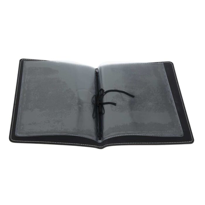 Olympia Faux Leather Menu Cover A5 Black