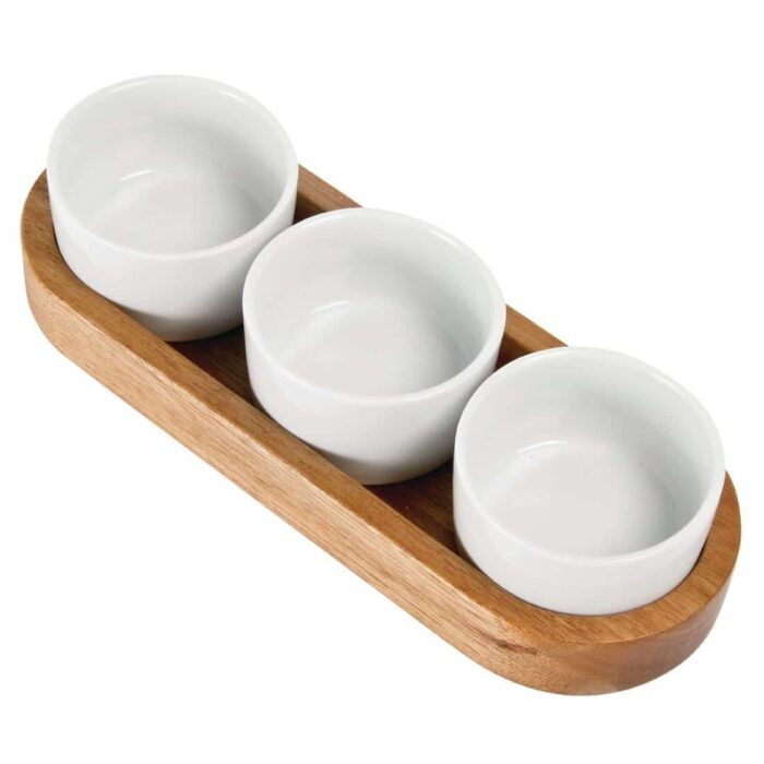 Wooden Condiments Tray - Smart Hospitality Supplies